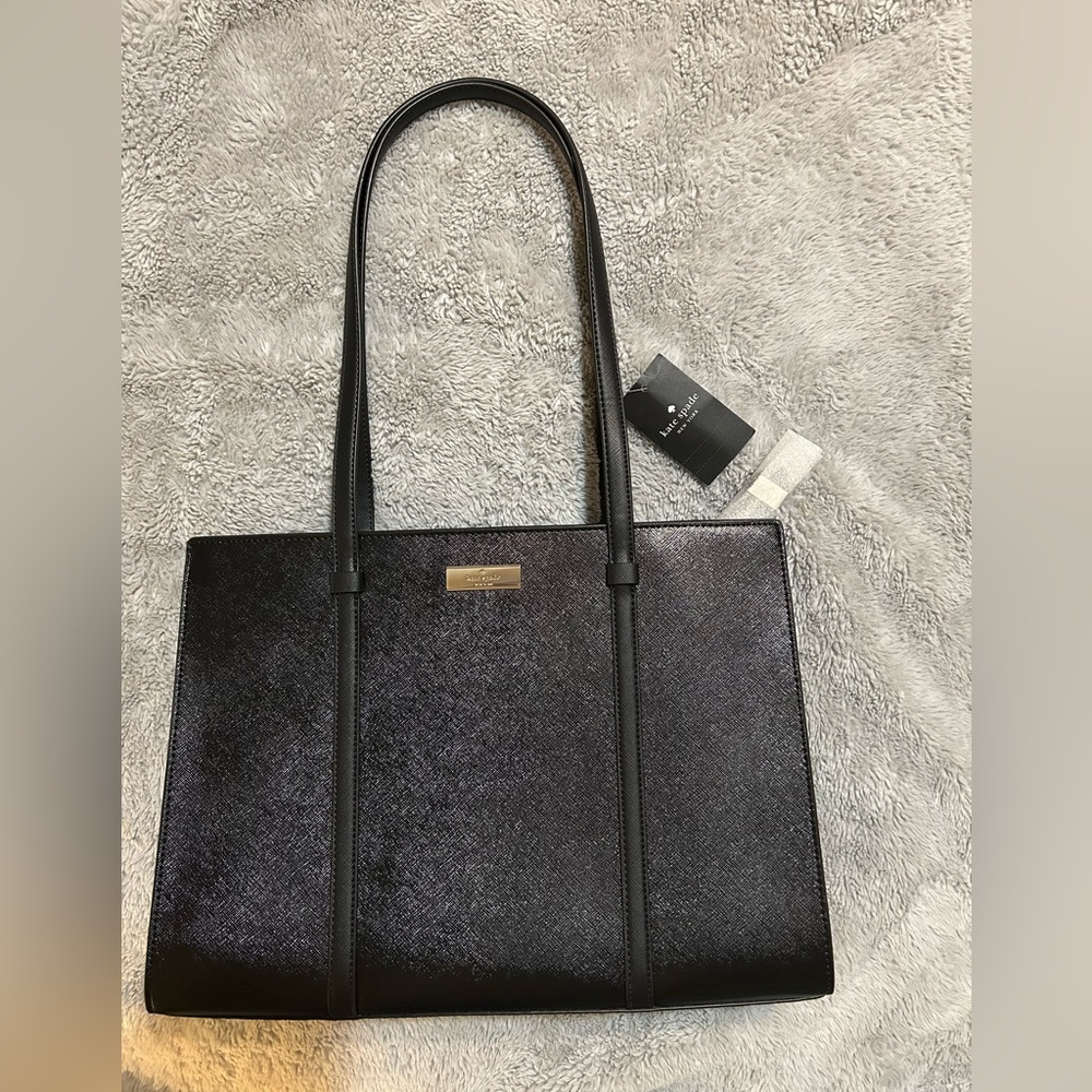 Kate Spade NY Black Saffiano Leather Tote Bag